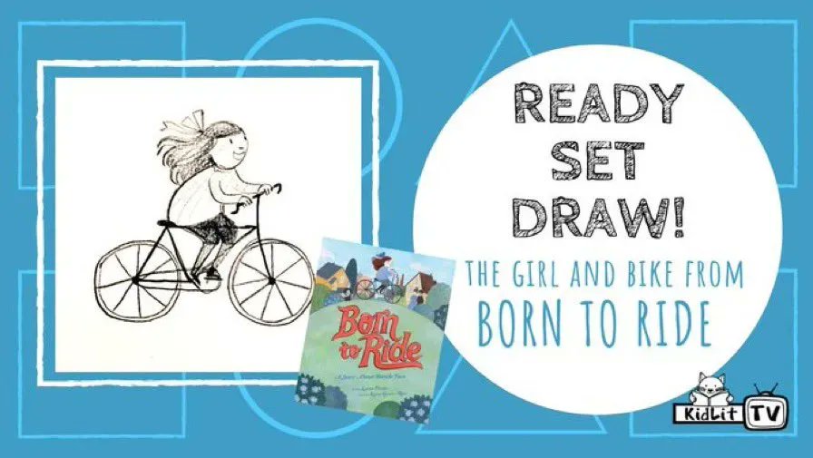 KidLitTV_NYC's tweet image. #SummerReading! ☀️🚲There is nothing like the feel of the wind in your hair &amp;amp; the sun on your face when you finally learn to ride a bike! Join Kelsey Garrity-Riley &amp;amp; draw the girl &amp;amp; her bike from BORN TO RIDE on #ReadySetDraw: buff.ly/3JaI6qF @abramskids @larissatheule