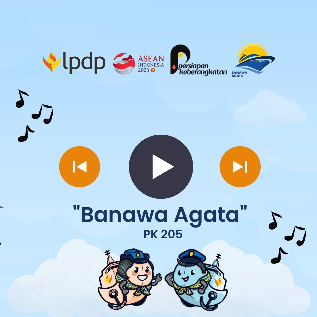 pk205lpdp's tweet photo. Lagu Angkatan LPDP 205 Banawa Agata

https://t.co/6ISAbaLc8C

#DiriuntukNegeri #BeasiswaLPDP #LPDP #beasiswa #UangKita #PendidikanuntukKita
#SejutaHarapan https://t.co/L5ZPqk5KjY