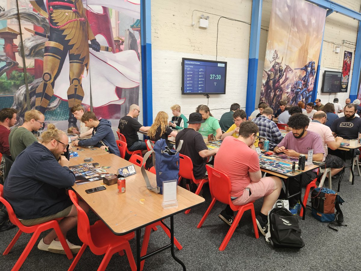 🌤🌤 Saturday Gaming! 🌤🌤

Today we have almost 100 players across all of our events! 

Half of which are on an Adventure in the Shire 🧝‍♂️

We have plenty of other events going on too; Weekly Yugioh Hobby League, Weekly Battle Spirits Saga and PlayTest UK! 

#PlaytoGether #MTGLTR