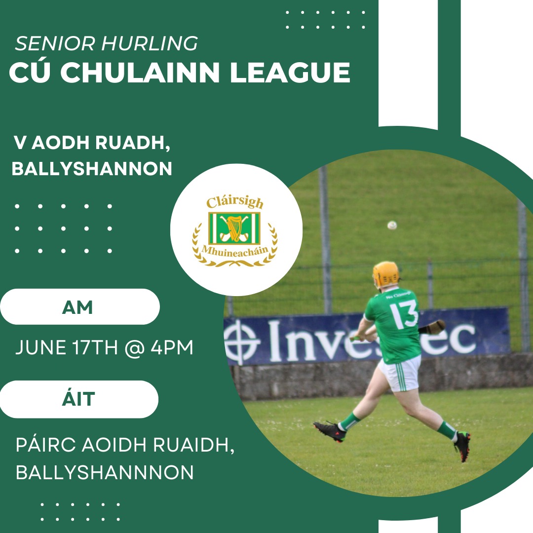 Best of luck to our seniors who travel to Ballyshannon today aiming for back to back wins in the @UlsterGAA Cú Chulainn League. 💚🤍 #gaa
@monaghangaa