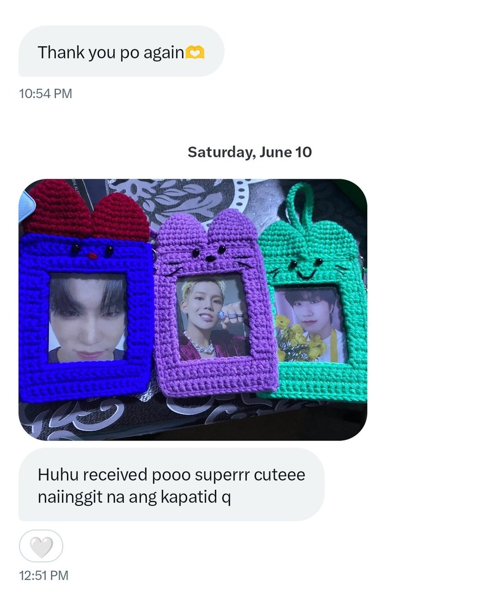 erinity__'s tweet photo. #erinity_prfs
thank you as always! 😊
kinikilig ako sa feedbacks niyo, til our next transaction 🤍
t. customized personalized crochet pc holders svt seventeen frog scoups treasure truz yedee woopy chilli exo loey https://t.co/wfyFC7ek53