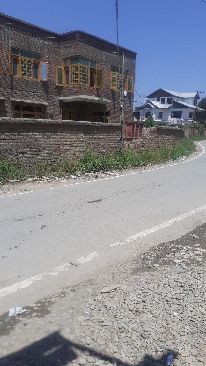 This is the position of power supply through wood logs at Khudwani Rahpora (Jamal road) Road .The PDD never bothers to install poles and new wires to supply electricity to our neglected Mohala instead of  approaching them time and again since 2006.