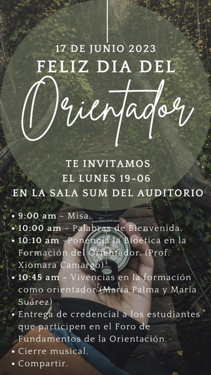 FELIZ DÍA DEL ORIENTADOR

Revisa nuestra programación del día lunes 19-6