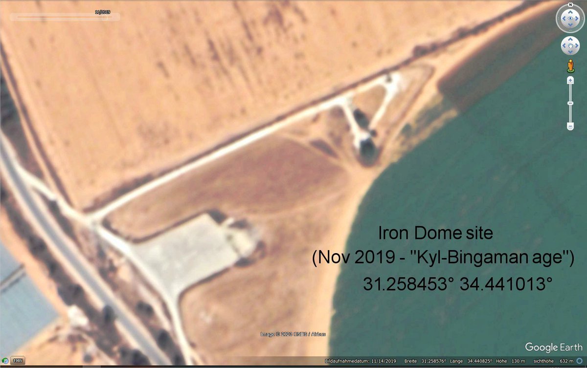 benreuter_IMINT's tweet photo. don't worry 😀 I will not post some 60 Iron Dome sites...only those for which #googlearth was forced to reduce quality into something ridiculous, after they had even better images in times when providers had to obey the so called "Kyl-Bingaman" law.
Here another example https://t.co/RM81WuLynx