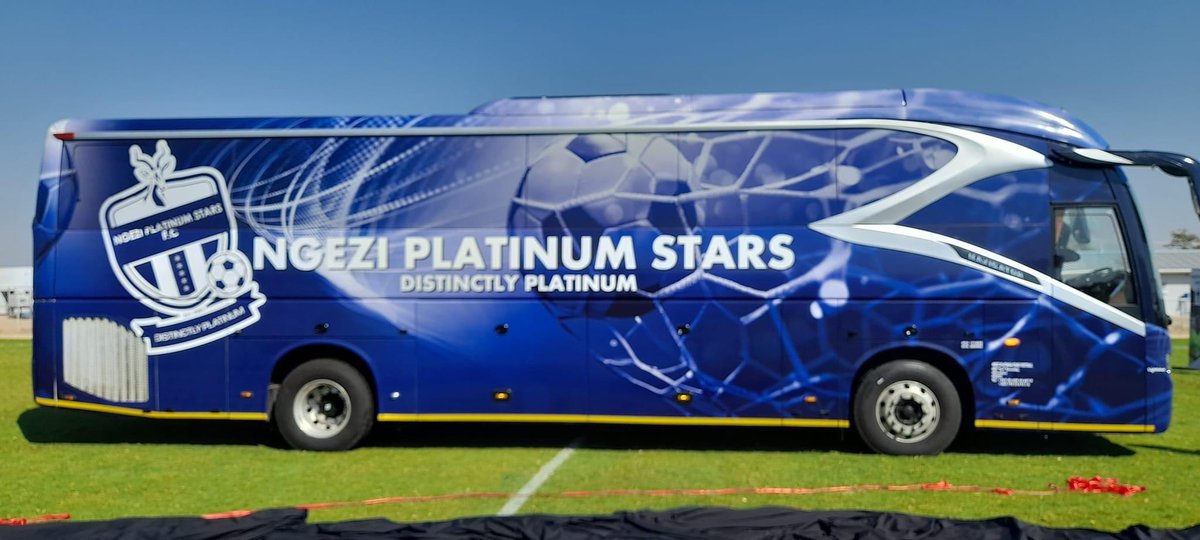 Ngezi Platinum Stars football club unveil new team bus and match kit. The club hope this will help boost the team's morale and confidence.