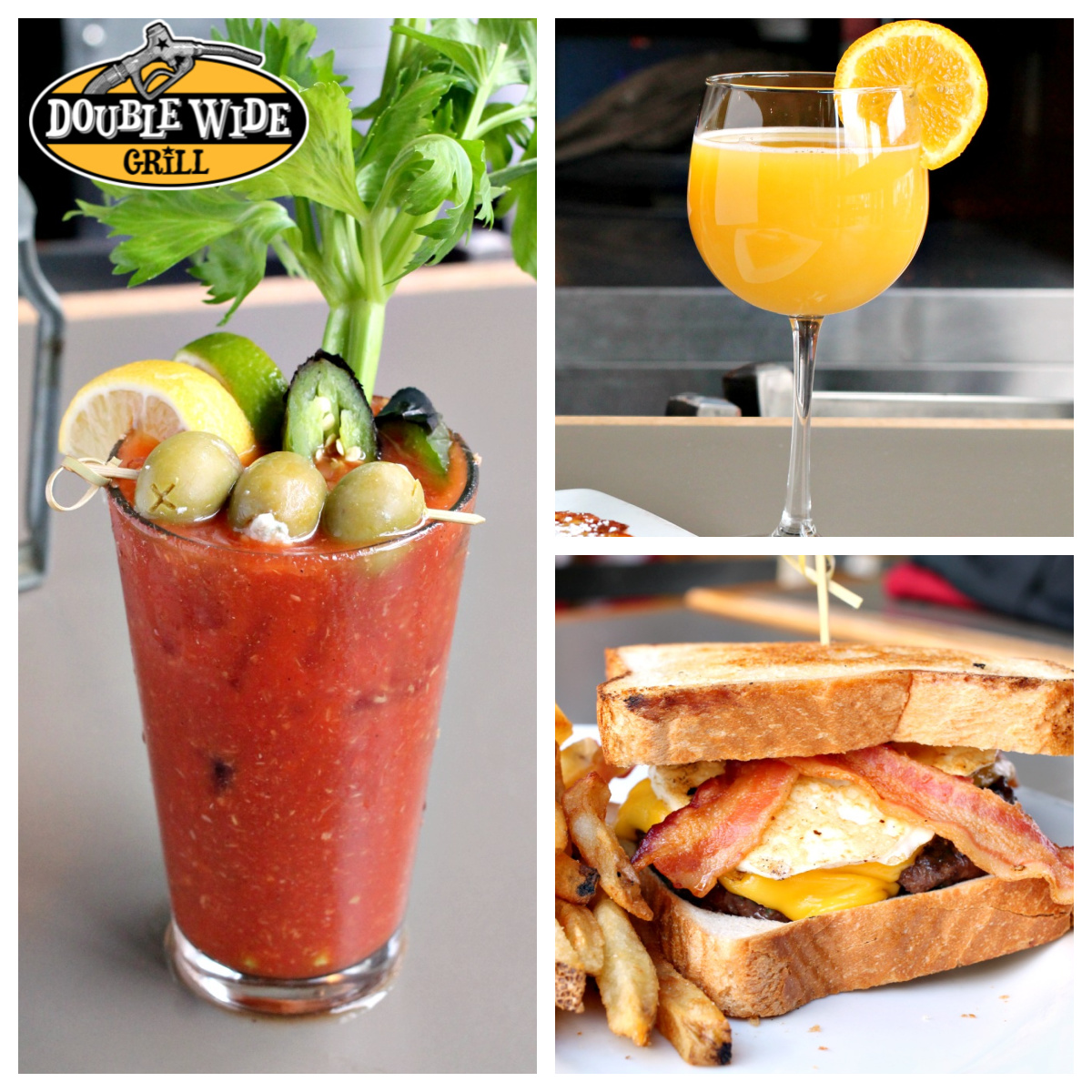 Need to bounce back from the T Swift concert last night?

We have the remedy!
Enjoy our full #brunchmenu with a Bloody Mary or #Mimosa today from 10am to 1:45pm. #pghbrunch #doublewidegrill #southsidepgh #bloodymarytime #pgheats #pghdrinks #weekendbrunch