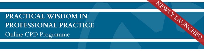 Interested in professional ethics? Sign up to our new, free online CPD programme Practical Wisdom in Professional Practice jubileecentre.ac.uk/2997/projects/… #professionalethics #medicalethics #businessethics #legalethics #wisdom #cpd