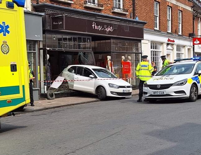 Meanwhile in Wimborne... 'Ahem. You, er, you can't park there, mate'