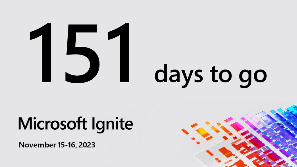 Ignite Countdown on Twitter "Save the date for Microsoft Ignite
