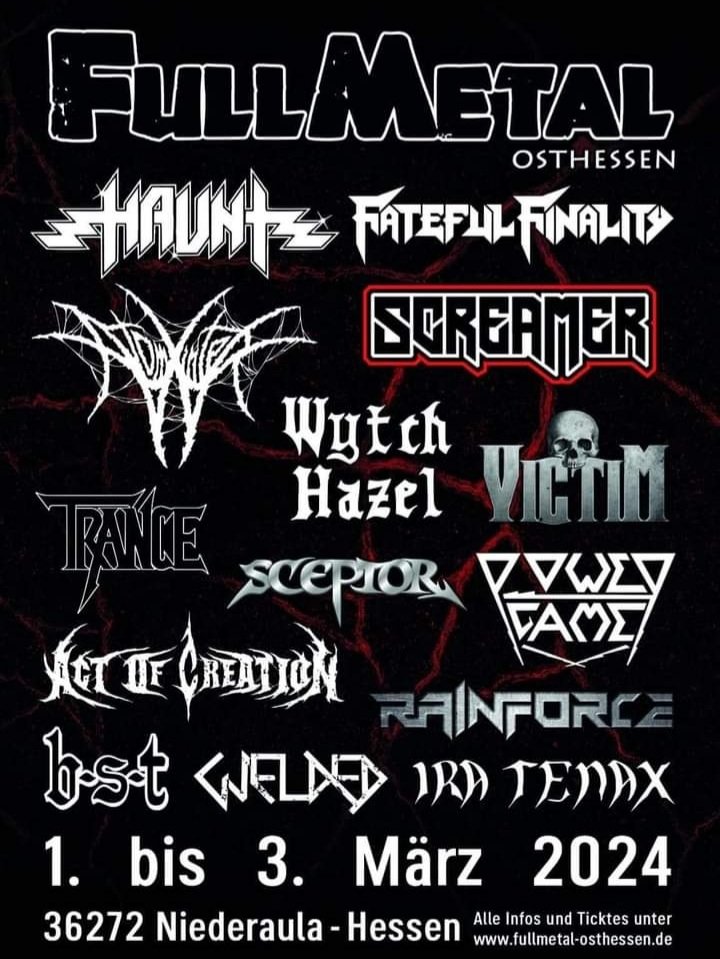 #germanmetal #Festival 🇩🇪  #fullmetalosthessen Flyer 2024 official 🍺🇩🇪🤘 #metalheadsgermany #community