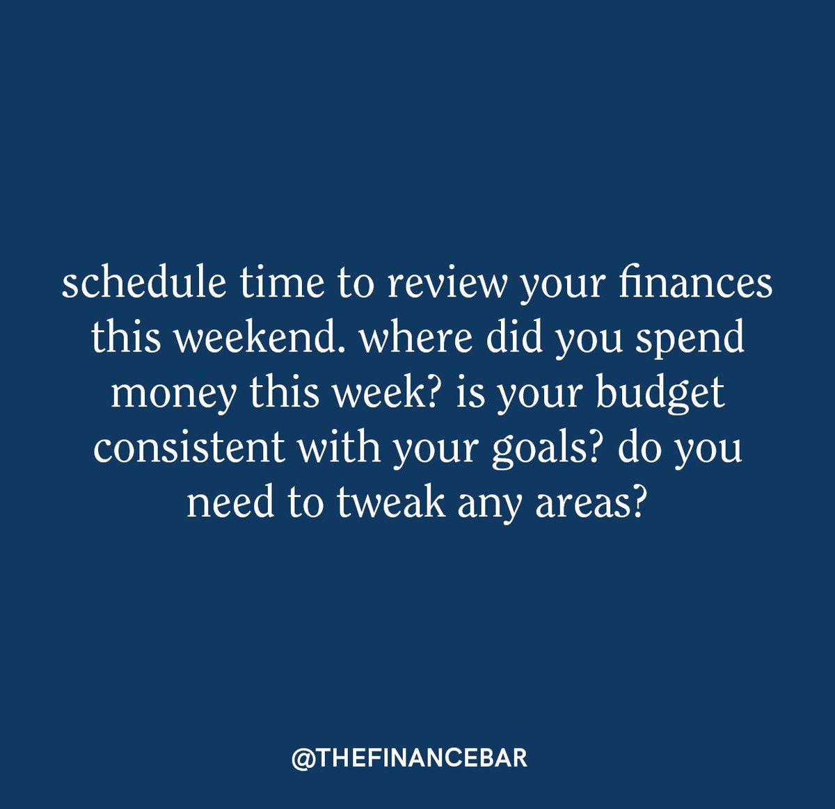 Don’t skip your weekend money review.🤑 

#financialwellness #financialwellbeing #personalfinance 
#money 
#selfcare
