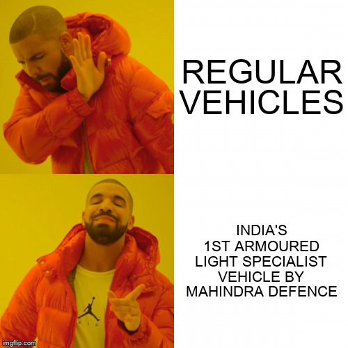 @anandmahindra When it comes to defense, Mahindra doesn't just follow the trend, they set it! Introducing India's first Armoured Light Specialist Vehicle. #MahindraDefence #MadeInIndia #JaiHind