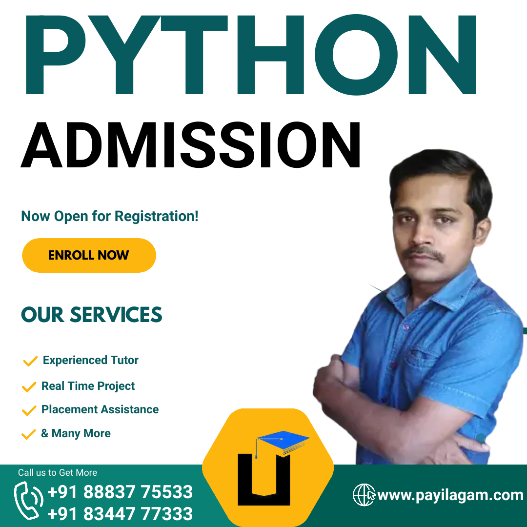 #Payilagam #python #pythontraining #pythonclassroomtraining #pythononline #pythononlinetraining #pythonclasses #pythoncourse #pythonclass #pythononlineclasses