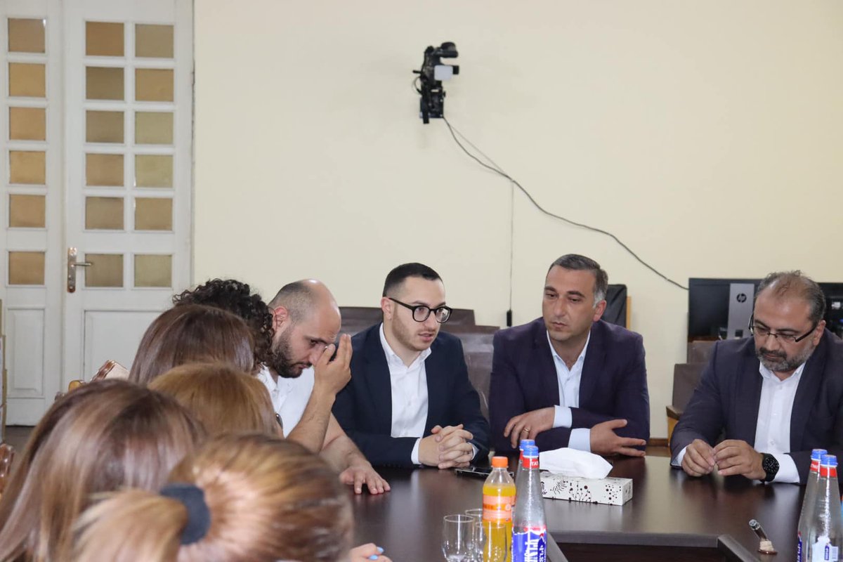 Hayrapetyan_M's tweet photo. #Horizons in Syunik region
Together with the Rector of the National Agrarian University of Armenia, Vardan Urutyan, and the team of #MyStepFoundation, we are in Sisian by the invitation of the head of the community, Armen Hakobjanyan. https://t.co/mpvJJZZ0SU