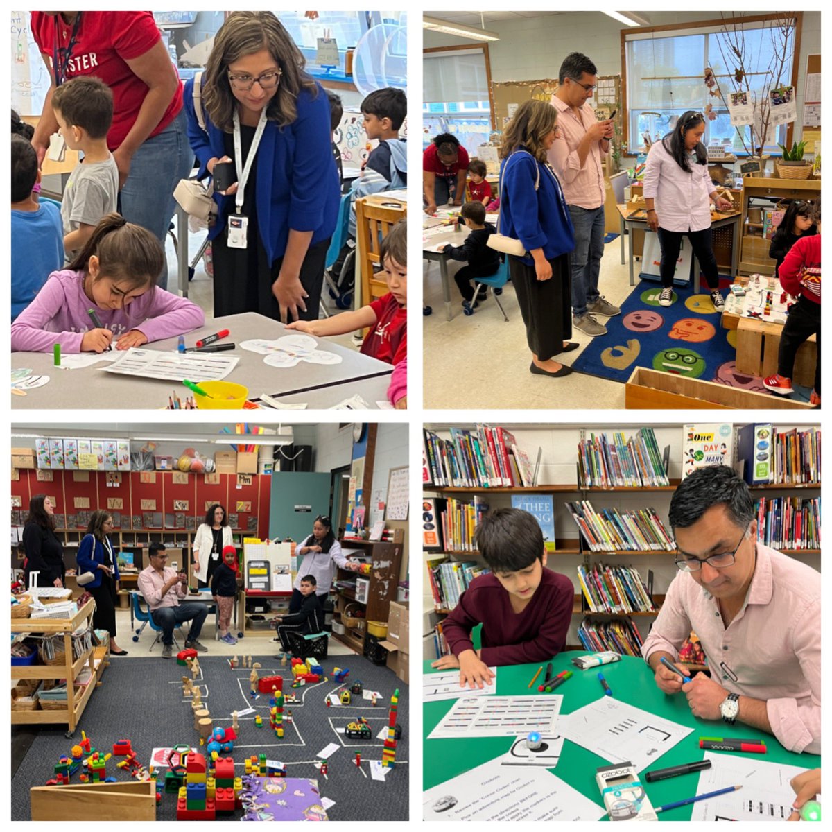 Delighted to share the joy of Grenoble P.S. with Trustee @frajwani , MPP @ShamjiAdil and SO @LN10Alvarez. Coding, robotics, music, inclusion, and thinking numeracy classrooms in action, with a sidebar break dance video too! @tdsb @LC2_TDSB @LN10Alvarez #awesomestartshere