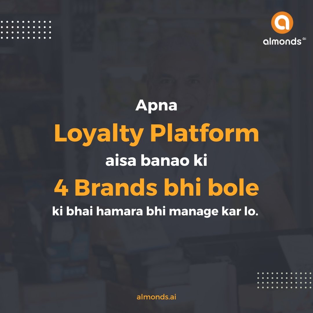 Ditch the boring, and embrace the #trending!

When it comes to handling #loyalty, Almonds Ai takes the spotlight. Capture attention, ignite discussions, and propel B2B #channelengagement.

#Memes #b2b #loyaltyprograms #Channelverse #AlmondsAi