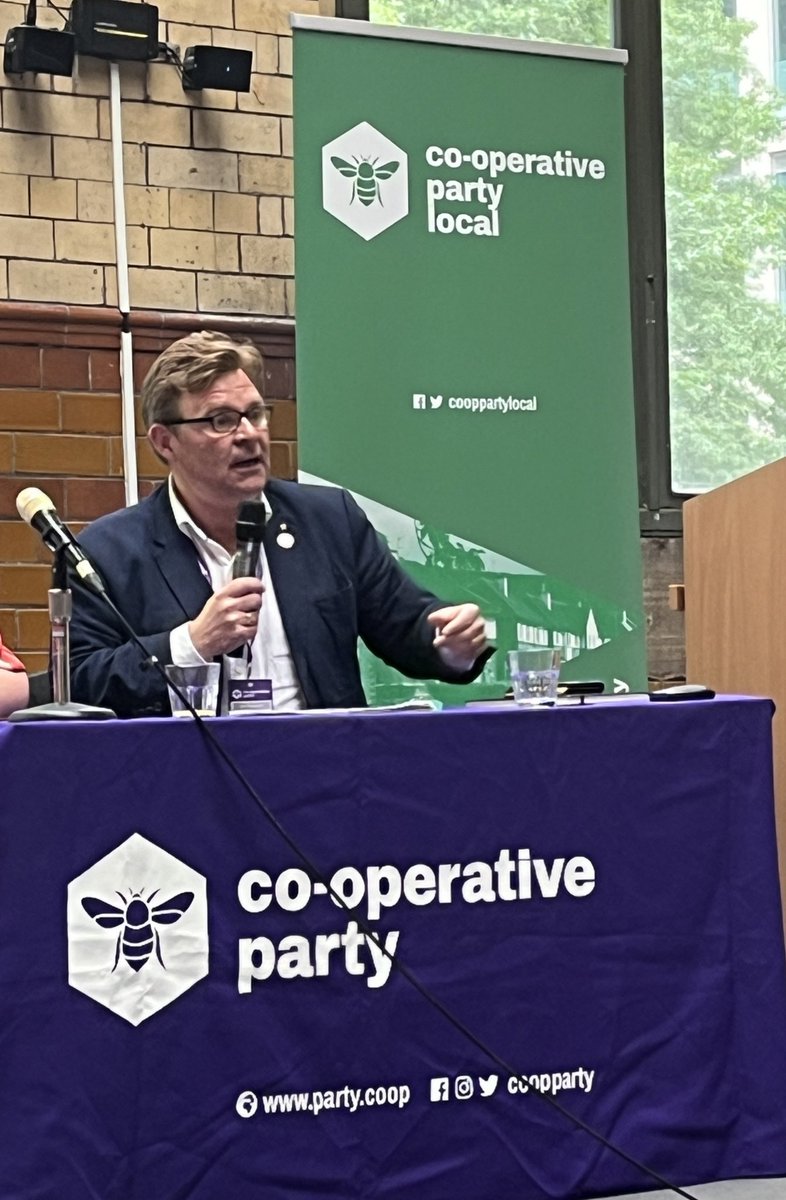 Delighted to have new @BrumLeader @CllrJohnCotton talk about what it means to be a #CoopCouncil

🤩Promoting Real @LivingWageUK 
🤩Ethical Fair Procurement 
🤩Bham Anchor Network 
🤩 Delivering Services Differently - Neighbourhood Networks
#OurCoopDifference
#CoopLocal23