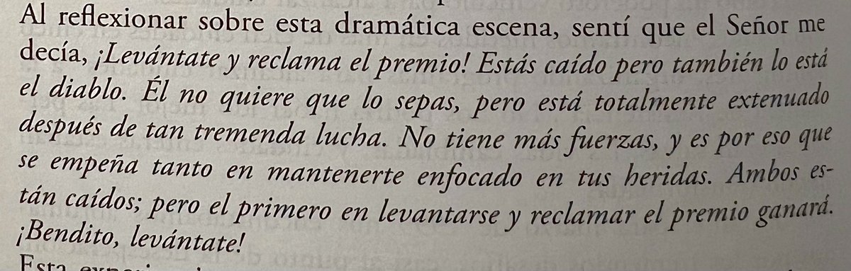 adri_navas's tweet photo. “Puede que estemos caídos, pero Satanás también está postrado. El primero que se levante será el que gane” https://t.co/6mrNzZ6GIb
