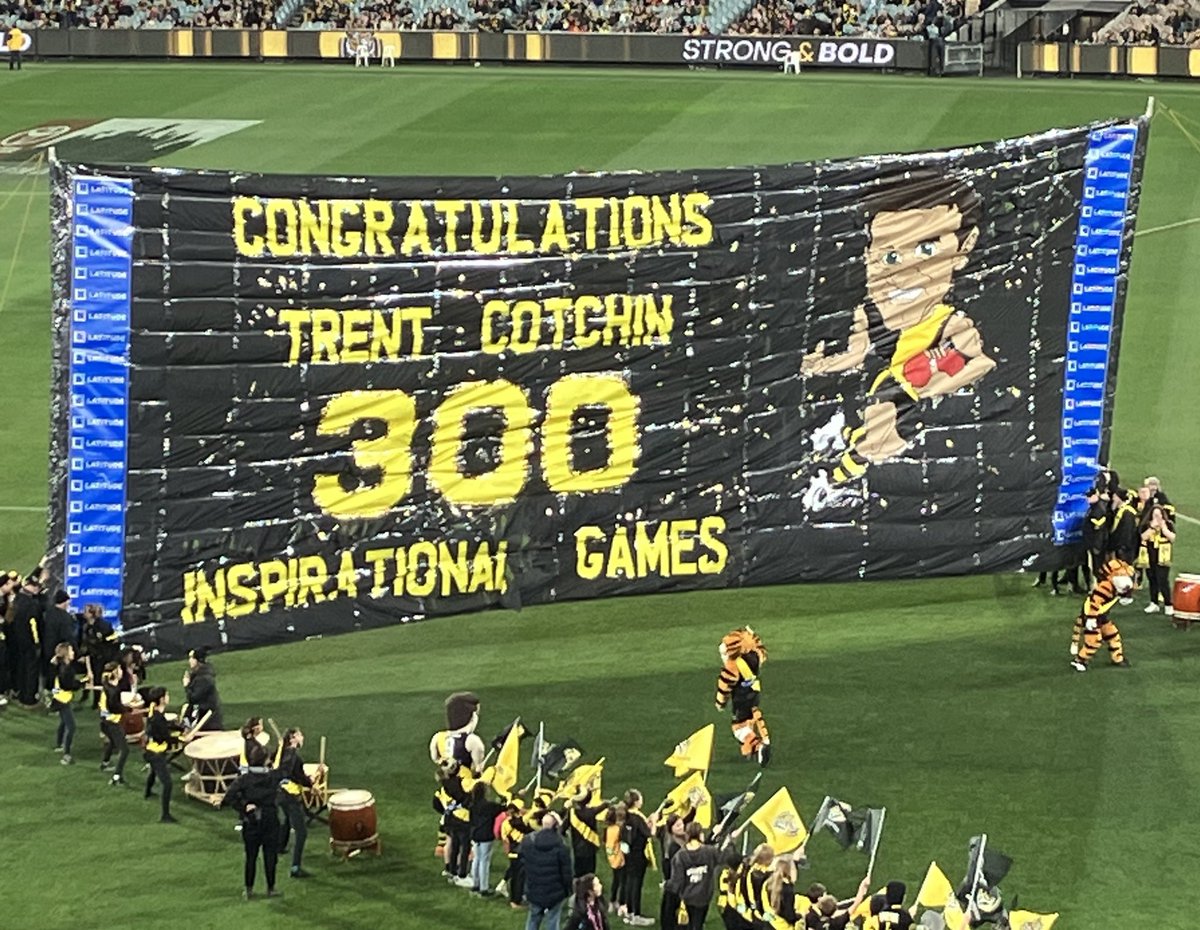 What an outstanding win to take into the bye! It was great to see our team rise to the occasion. #Cotch300 #AFLTigersSaints