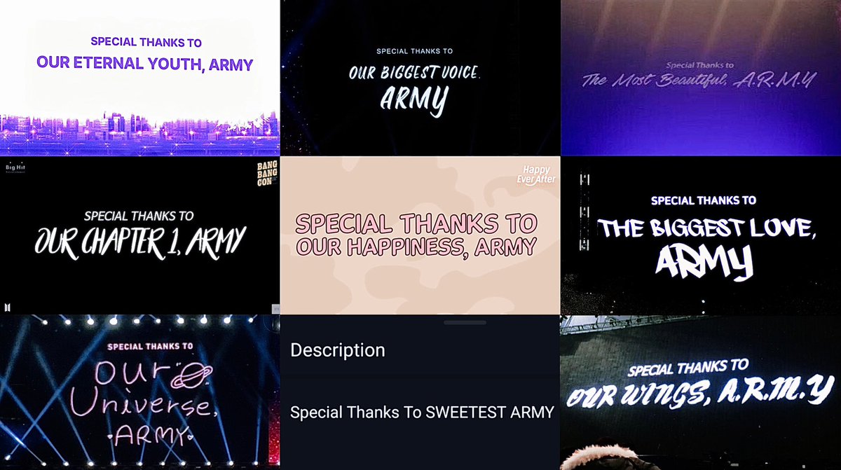 UniversBTS_'s tweet photo. 📸 O jeitinho lindo e único que os meninos expressam sua gratidão a nós. 🥹💜

• Agradecimentos especiais à:

“Nossa eterna juventude, ARMY”
“Nossa maior voz, ARMY”
“O mais lindo, ARMY”
“Nosso capítulo 1, ARMY”
“Nossa felicidade, ARMY”
“Nosso maior amor, ARMY”
“Nosso universo, ARMY”
“Mais doce/adorável, ARMY”
“Nossas asas, ARMY”

🐰 @BTS_twt #2023BTSFESTA  #10yearswithBTS
#BTS10thAnniversary