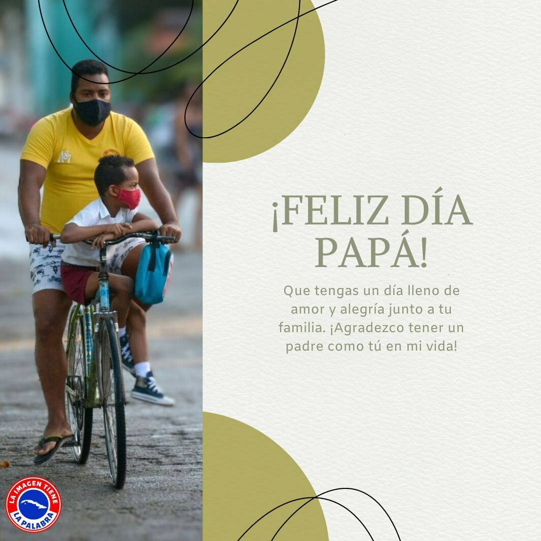 Feliz dia papá
#CubaPorLaVida 
#CubaViveyVence 
#CubaPorLaSalud