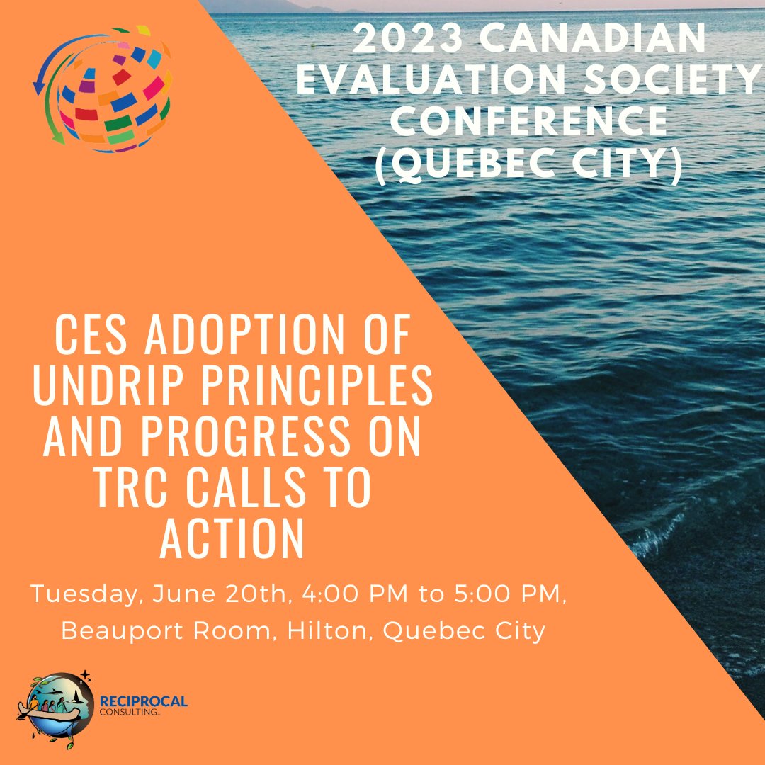 ReciprocalCons1's tweet photo. We are so excited to be a platinum sponsor of the Canadian Evaluation Society Conference in Quebec - we have 3 presentations on Tuesday and Wednesday - come check us out! https://t.co/QYWbMuRmMH