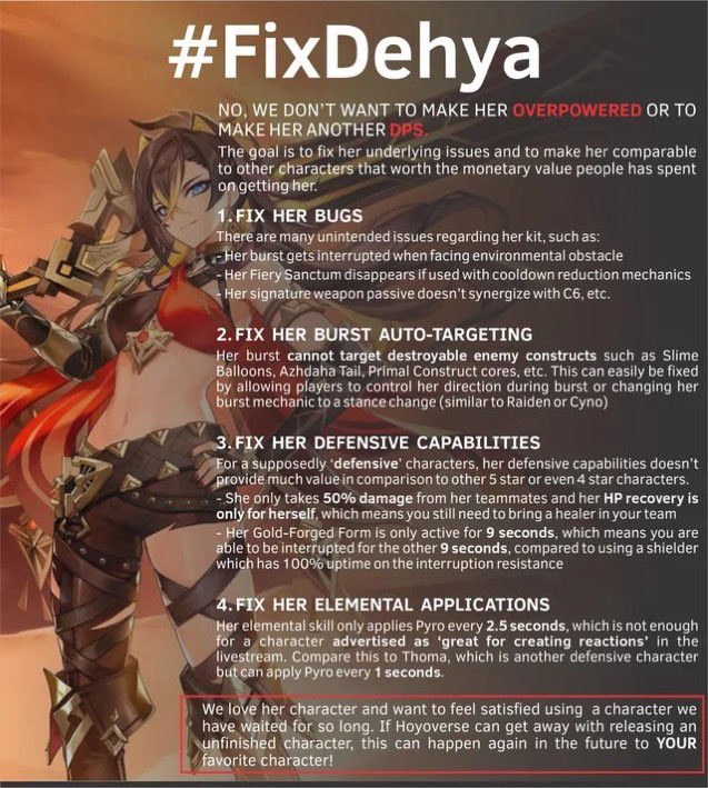 @GenshinImpact And when is the #FixDehya happening?