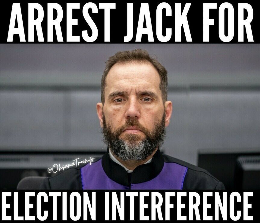 The_Trump_Train's tweet image. Do you think Jack Smith should be arrested for election interference?
