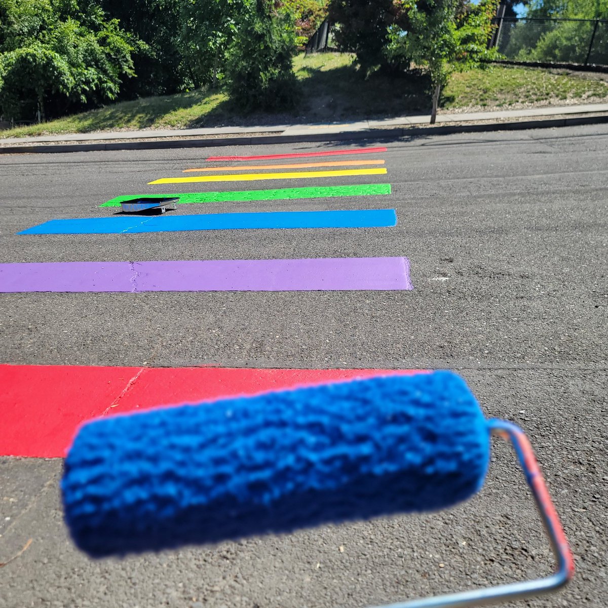 This weekend, we brought some pride to the <a href="/intlschool/">International School of Portland</a> campus. As families, staff, and faculty arrived to campus, all smiled &amp; many danced across the rainbows. Amidst all the rhetoric and hatred, we remain committed to being inclusive of all. #PRIDE #PrideMonth #ibpyp