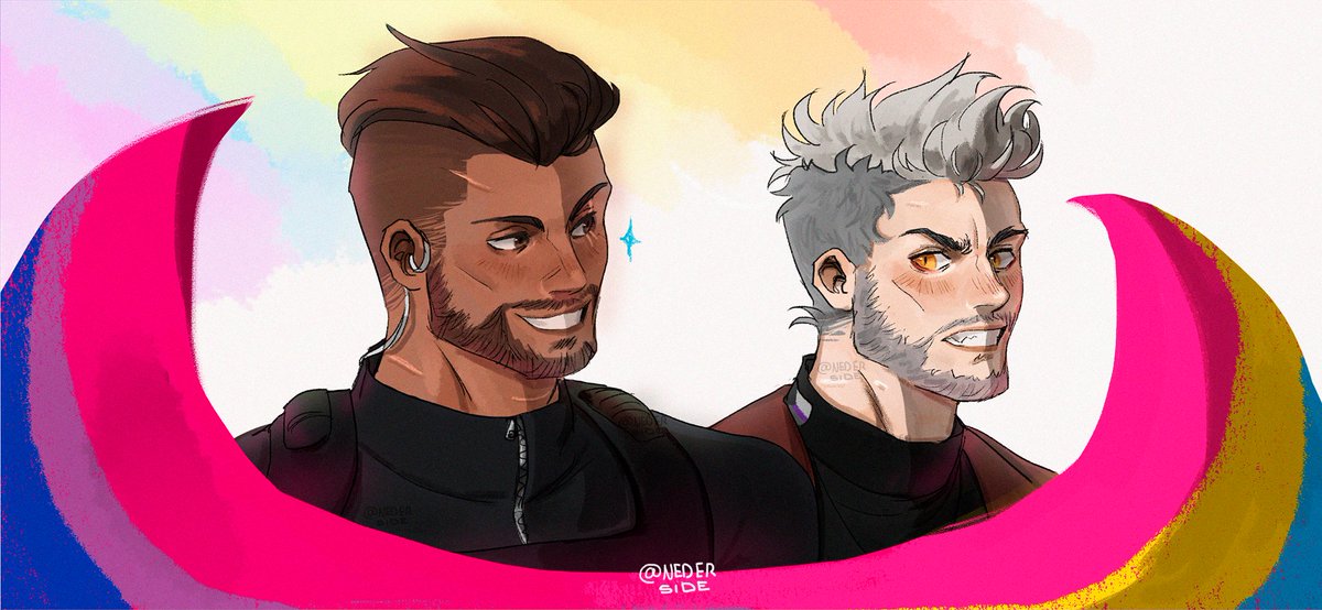 nederside's tweet photo. #Morwin
Happy pride for Montanha and Erwin. 💕
For the flags I based myself on Nene's drawings https://t.co/9BDyrMRCpl
