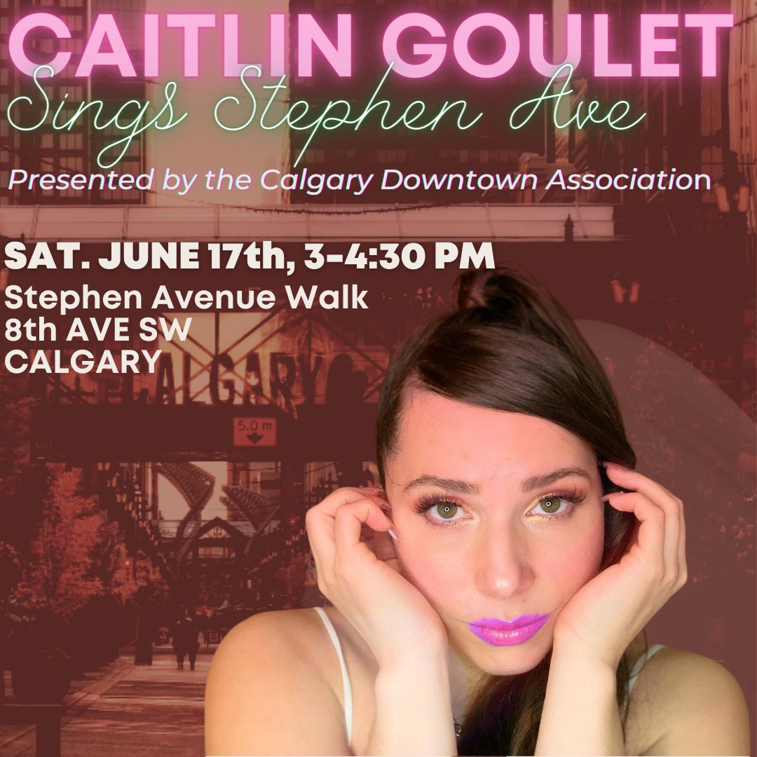 CaitlinGoulet's tweet image. #Calgary! Come by Stephen Avenue Walk for some live music, 3-4:30 PM TODAY! 
@downtowncalgary @Stagehandlive