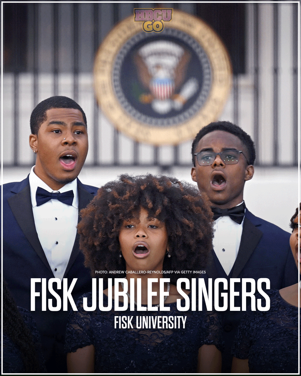 HBCUGoTV's tweet image. 4 HBCUs took over the South Lawn to perform and celebrate. #Fisk Jubilee Singers, #HamptonUniversity Concert Choir, The Magnificent Marching Machine from #MorganState and #TSU Aristocrat of Bands all put on a show.

✍🏼: hbcugameday

#juneteenth #whitehouse #hbcu   #blackexcellenc
