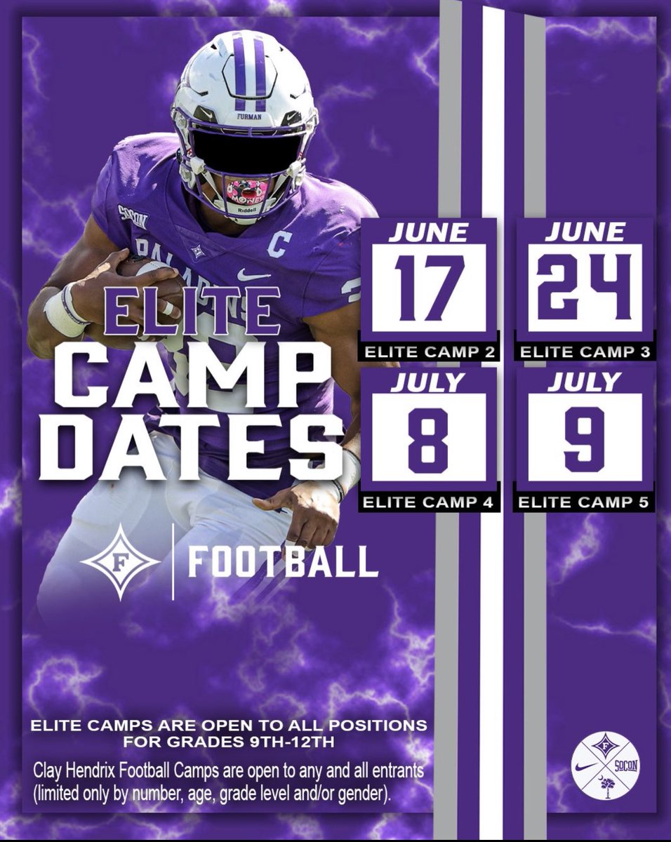 Looking forward to learn and compete <a href="/PaladinFootball/">Furman Football</a> <a href="/DrewDudzik/">Drew Dudzik</a> <a href="/CoachKLewDL/">Kevin Lewis</a> <a href="/ToughOn/">Tafon Mainsah</a> @Justin_Roper #FUAllTheTime #Eliteisthestandard <a href="/AFPatriotFB/">Coach Adam Sanders</a> <a href="/CarolinaStarsFB/">Carolina Stars 7on7</a> <a href="/PrepRedzoneNC/">Prep Redzone North Carolina</a>