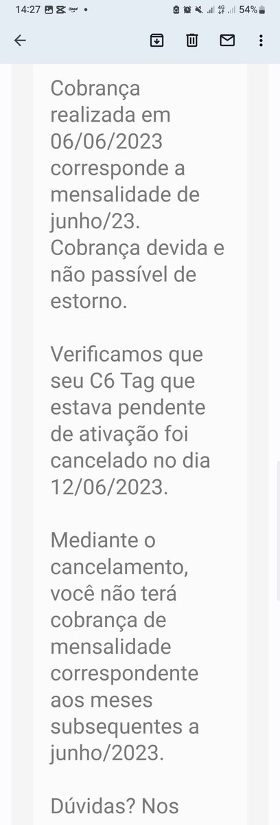 Fabbio_Rebeca's tweet photo. Um absurdo o @C6Bank fazer uma cobrança indevida, e não devolver o dinheiro, "sorte" que foi só R$5,00. E nen tenho carro. https://t.co/PehGBjL29S