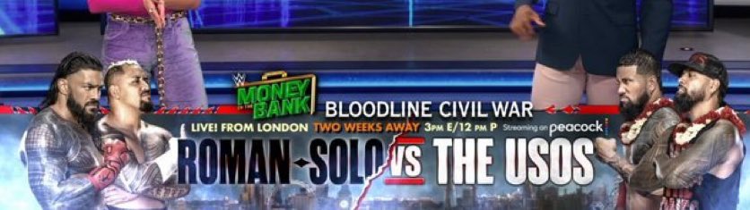 #Bloodline #RomanReigns #USOs 
#MITB  #SmackDown #WWERaw #WWENOC #WWEPayback