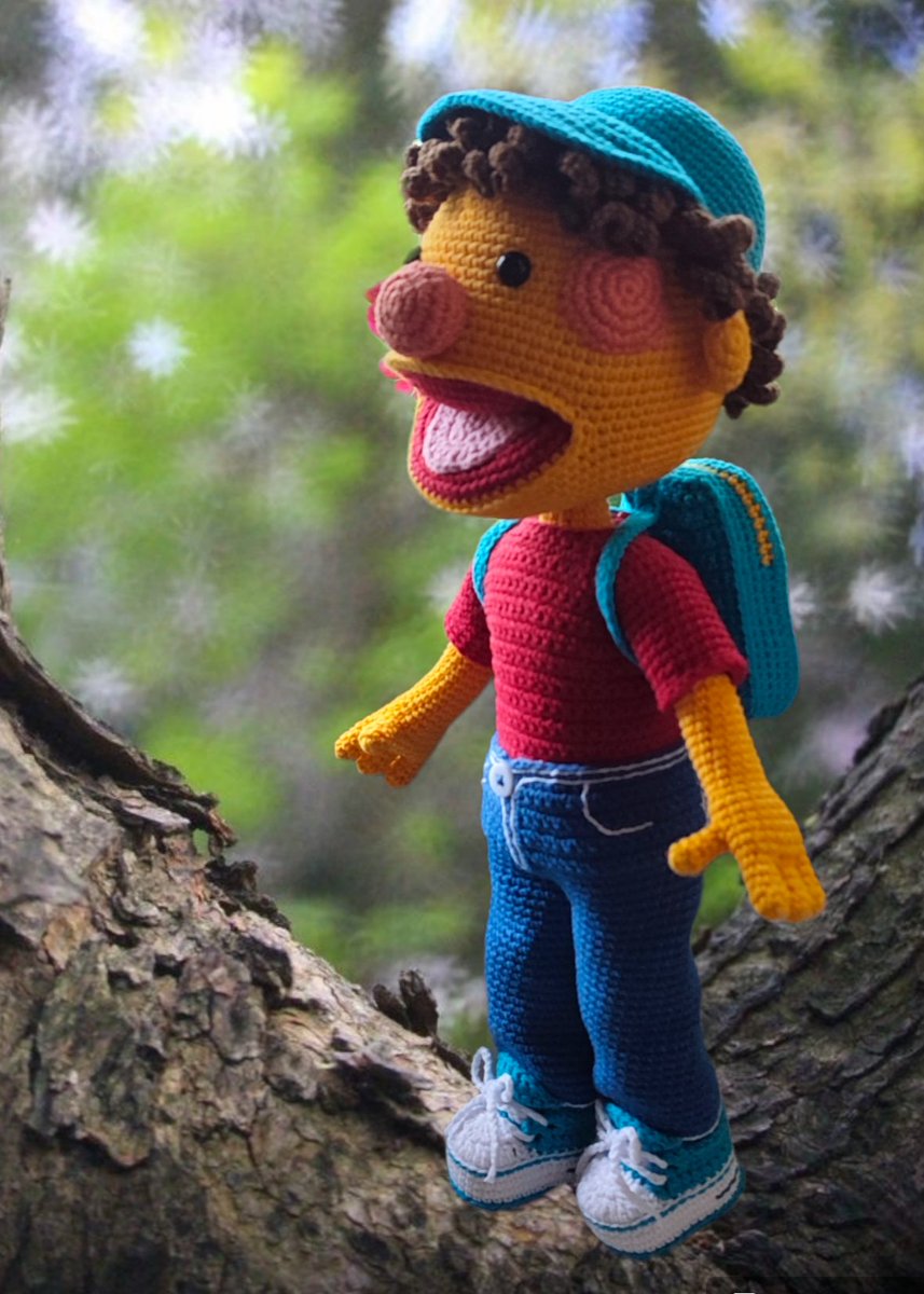 AdrisDesigns's tweet photo. @AdrisDesigns 
Hello! My name is Ben and I was made after a character from Super Simple Songs. My maker is still working on my pattern which will be released very soon.
https://t.co/lohSAqC6IG
#ben #crochet #crochettoy #crochetpattern #toys #kidstoys #amigurumi #supersimplesongs https://t.co/VYCcVYxAVh