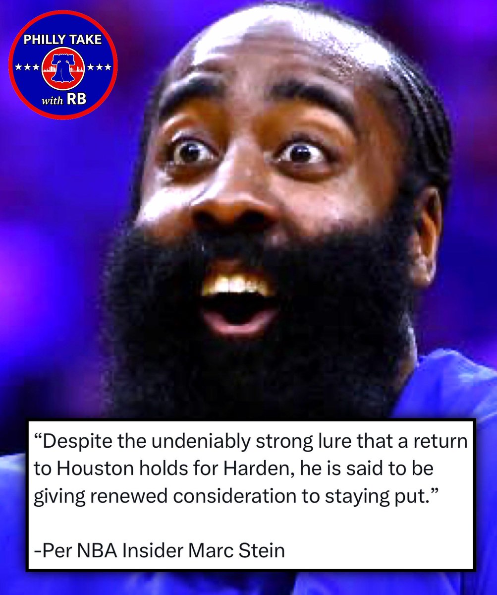 James Harden is “strongly considering” staying with the Sixers 👀🔥

#BrotherlyLove #Sixers 🔵🔴