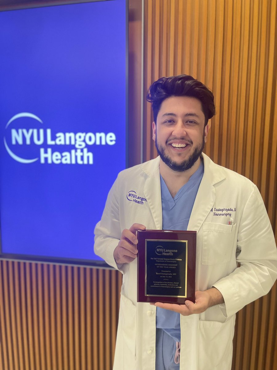 Yosef Dastagirzada (@dastagirzaday) on Twitter photo Such an incredible honor to be awarded resident of the year by <a href="/NYUneurosurgery/">NYUneurosurgery</a> faculty and residents. Congrats to the one and only @DrDavidHarter, our teacher of the year! Thank you for your trust, patience and guidance through the years. Such an incredible honor to be awarded resident of the year by <a href="/NYUneurosurgery/">NYUneurosurgery</a> faculty and residents. Congrats to the one and only @DrDavidHarter, our teacher of the year! Thank you for your trust, patience and guidance through the years.