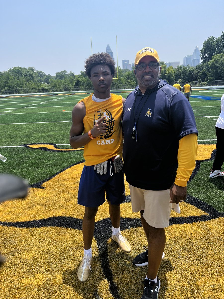 I had a great time at the jcsu camp today. Thank you @CoachFlowers for everything. #gobulls🤙🏾