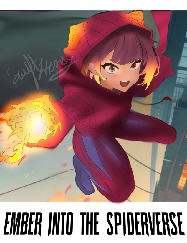 GamesHendrix's tweet photo. 🔥Ember across the SPOODER VERSE :D🔥
@Ember_ignis #Spiderversefanart #SpiderManAcrossTheSpiderVerse #SpiderVerse https://t.co/PRBJ4wyLtm