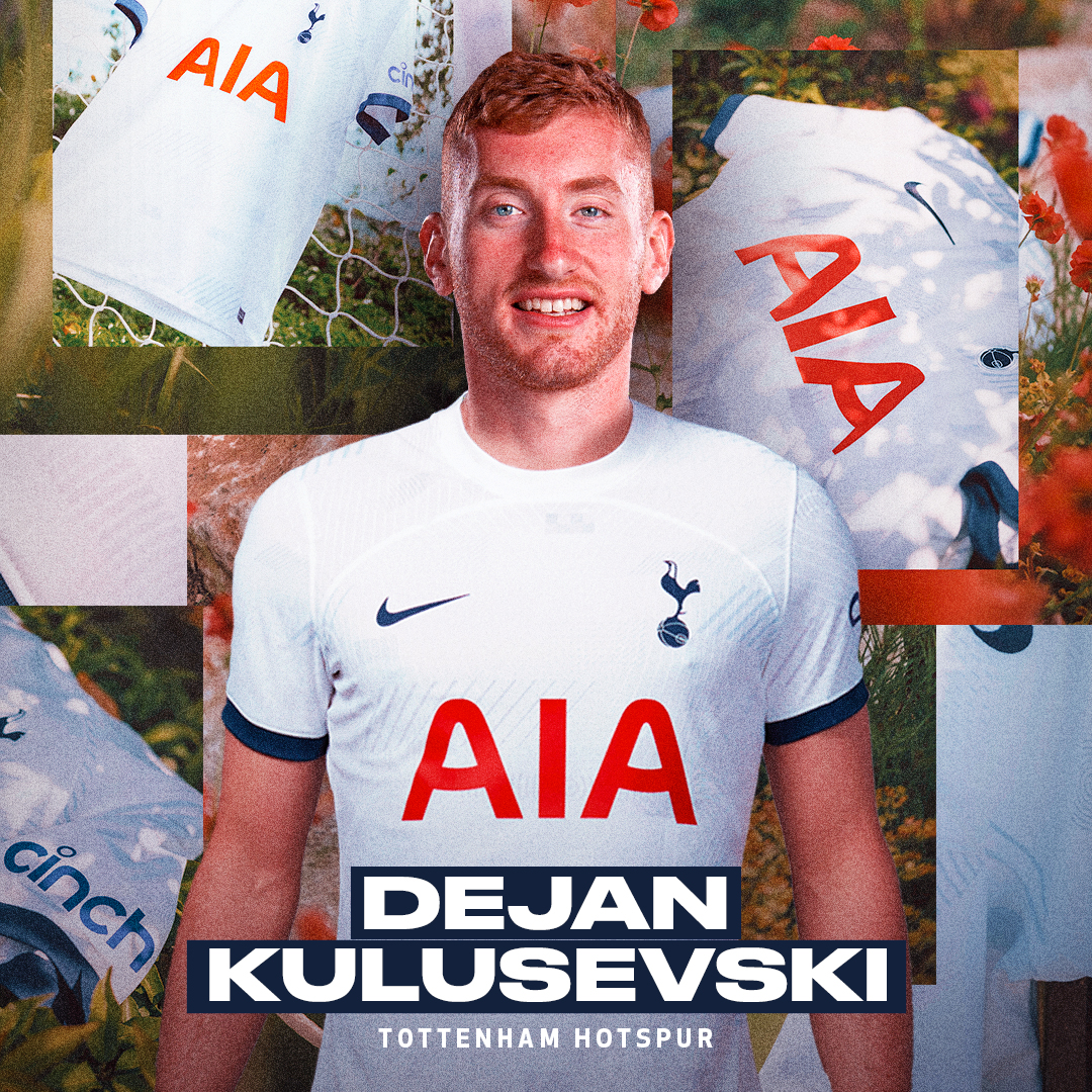 SpursOfficial's tweet photo. Deki is here to stay 🫶

We are delighted to announce the permanent signing of Dejan Kulusevski from Juventus! 🤍