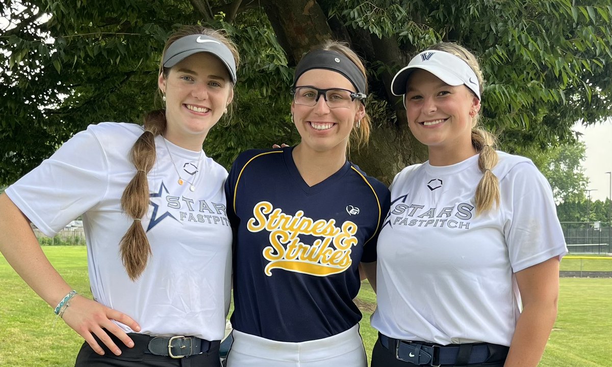 College kids coming back to play 23U!
Dani Freer (UPENN), Julia Mrochko (Lehigh) &amp; Morgan Pepkowski (Villanova)!! ⭐️
➡️ starsnational.com 💫