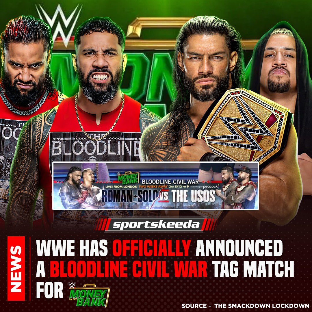 🚨🚨 BANGER ALERT 🚨🚨
#WWE #RomanReigns #Usos #SoloSikoa #Bloodline