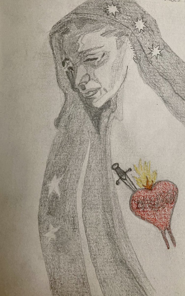 MDastweets's tweet photo. Dag 168
Onbevlekt Hart van Maria

naar een muurschildering in downtown Los Angeles

“Mother is the name for God in the lips and hearts of little children” - William Makepeace Thackeray

#adrawingaday https://t.co/nIrzLvvkN2