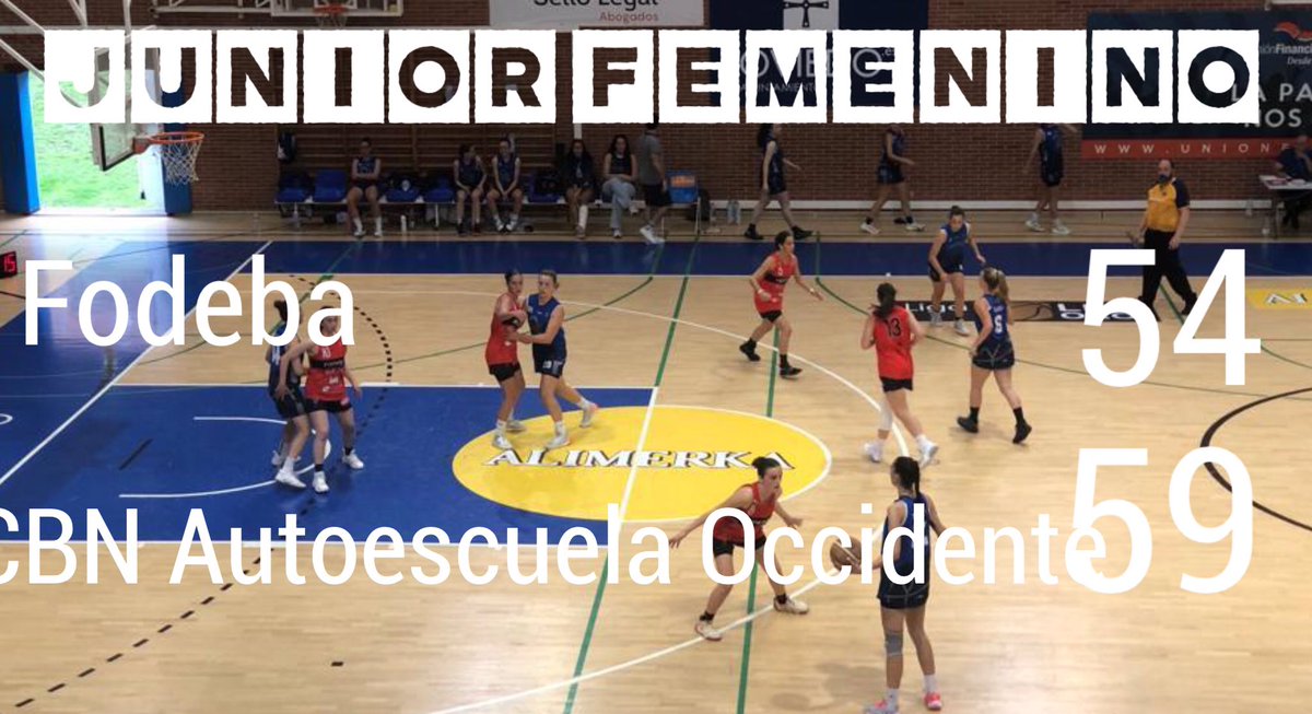CBNavia's tweet photo. #Resultado #JuniorFem #CopaAsturias #Final4 #Semifinal #OrgullodeCantera #AutoescuelaOccidente @fodebagijoncdb https://t.co/9cS6zXXOlg