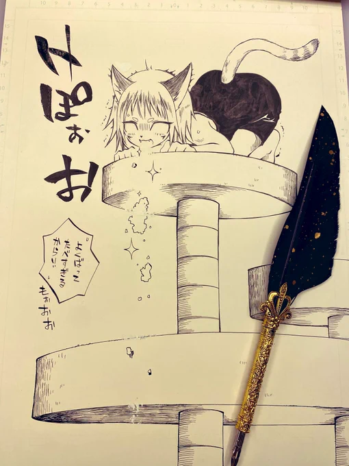 ご飯食べてはキャットタワーのてっぺんから吐く子になった