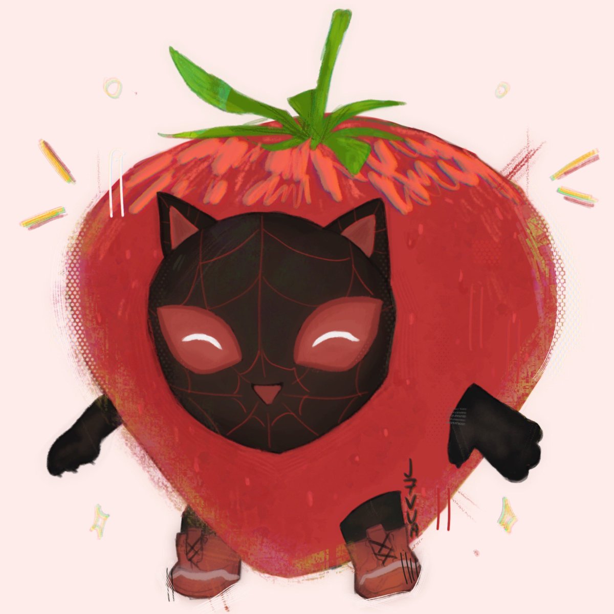 strawberry meows morales 
#MilesMorales #AcrossTheSpiderVerse #SpiderVerse