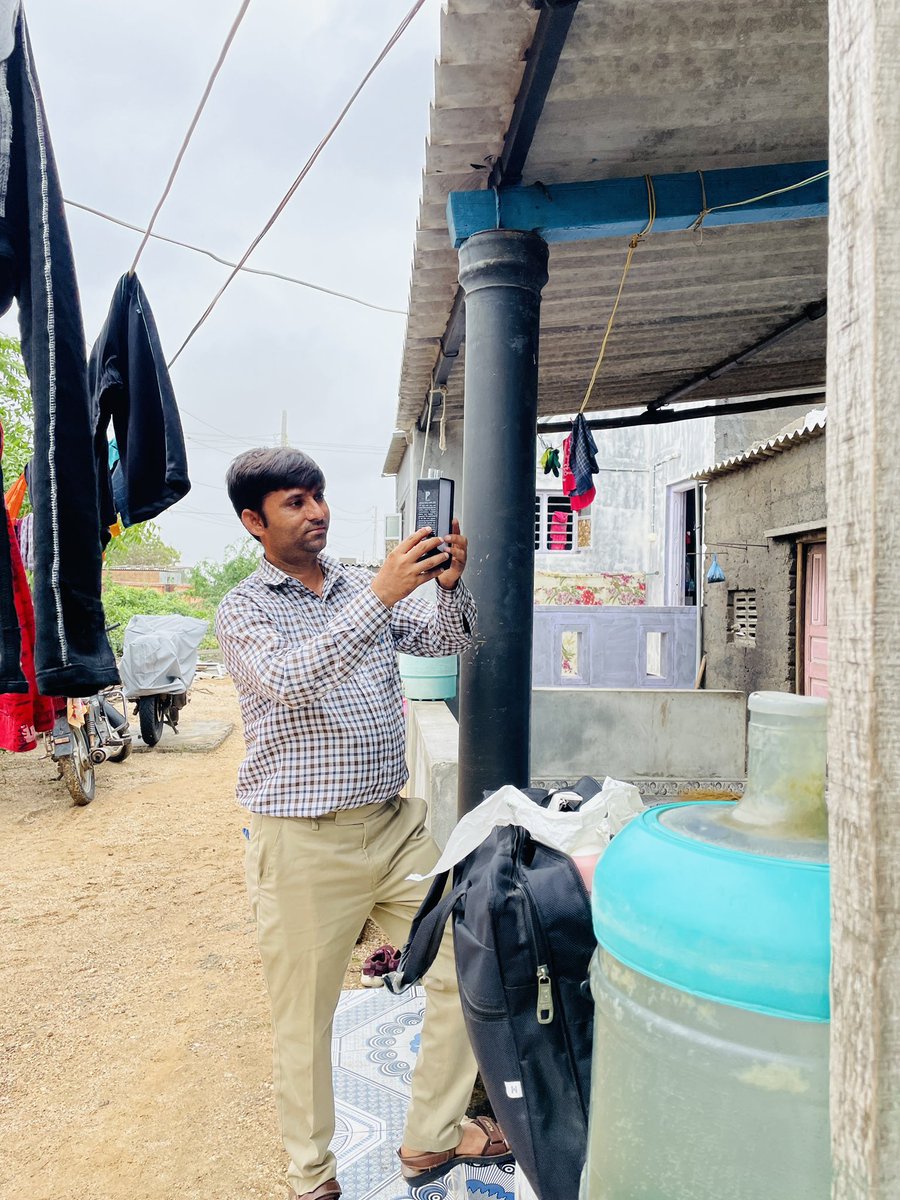 After biporjoy cyclone work…
House to house chlorine tablets distribution and  ORS  distribution at Village Merau