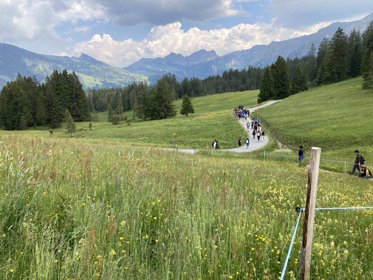 aefraley's tweet photo. Day 4 we stepped away from the lecture halls and computers for an excursion to the UNESCO Biosphere Reserve @Entlebuch where we enjoyed learning about the scientific policy, history, and biodiversity of the surrounding area from Florian Knaus. https://t.co/fzFp6HwxXM