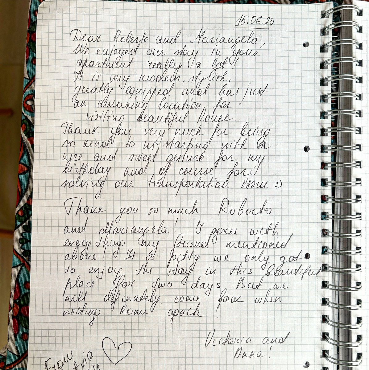 Happy guests from 🇱🇻 and 🇦🇲 

“Dear Roberto and Mariangela,
we enjoyed our stay in your apartment really a lot!
It is very modern, stylish, greatly equipped ……
#pigneto54 #pigneto #airbnb #airbnblove #airbnbrome #airbnbitaly #happyguest #airbnbsuperhost #superhost